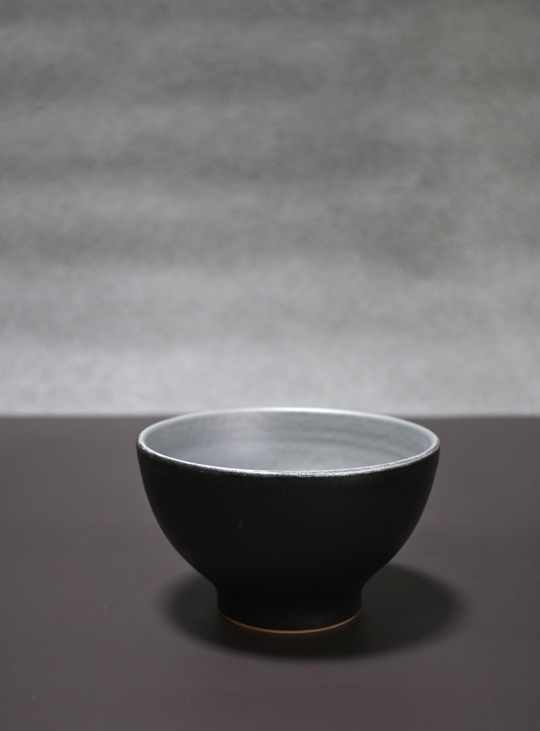 雲母銀彩漆黒飯盌1枚目の画像