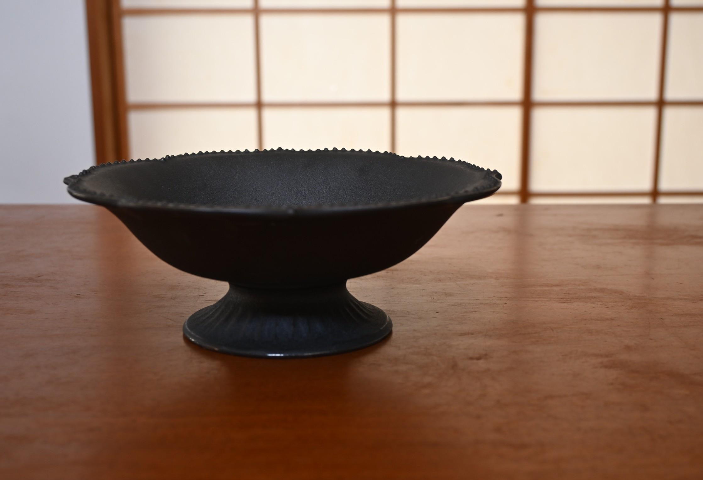 銀黒高坏 (銀黒コンポート鉢)1枚目の画像